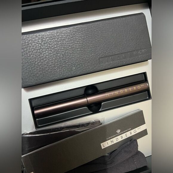 LINDBERG buffalo horn trae titanium cat eye style eyeglasses - Picture 12 of 16